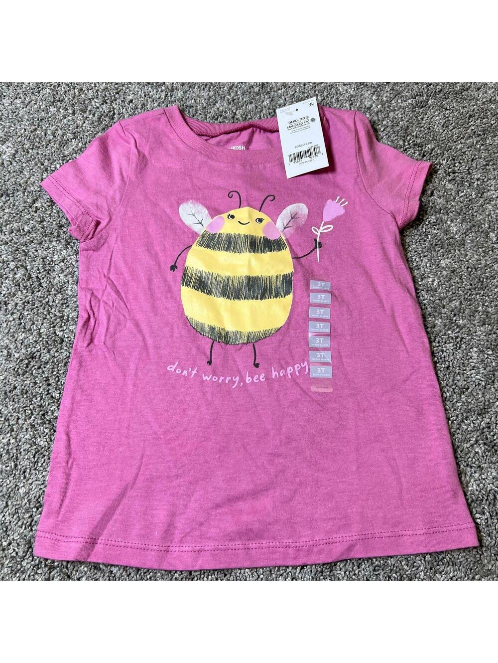 OshKosh Toddler Girl's Bee T Shirt NWT